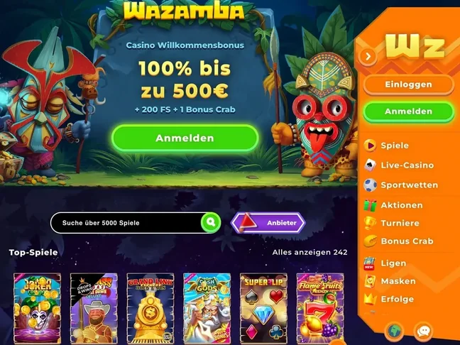 Wazamba casino Deutschland