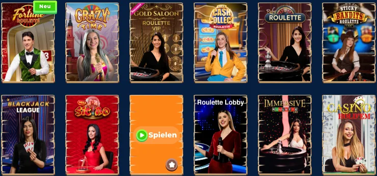 Wazamba live casino